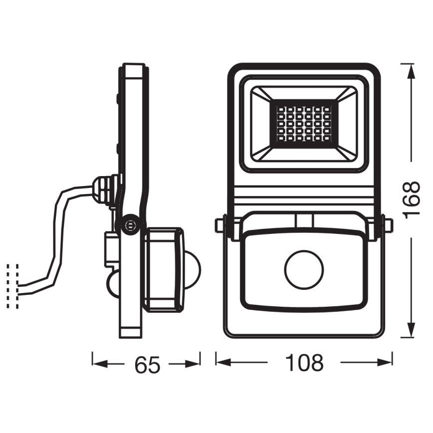Osram - Projecteur LED avec détecteur ENDURA LED/20W/230V 3000K IP44
