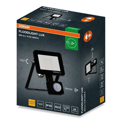 Osram - Projecteur LED avec détecteur FLOODLIGHT LED/10W/230V 3000K IP65