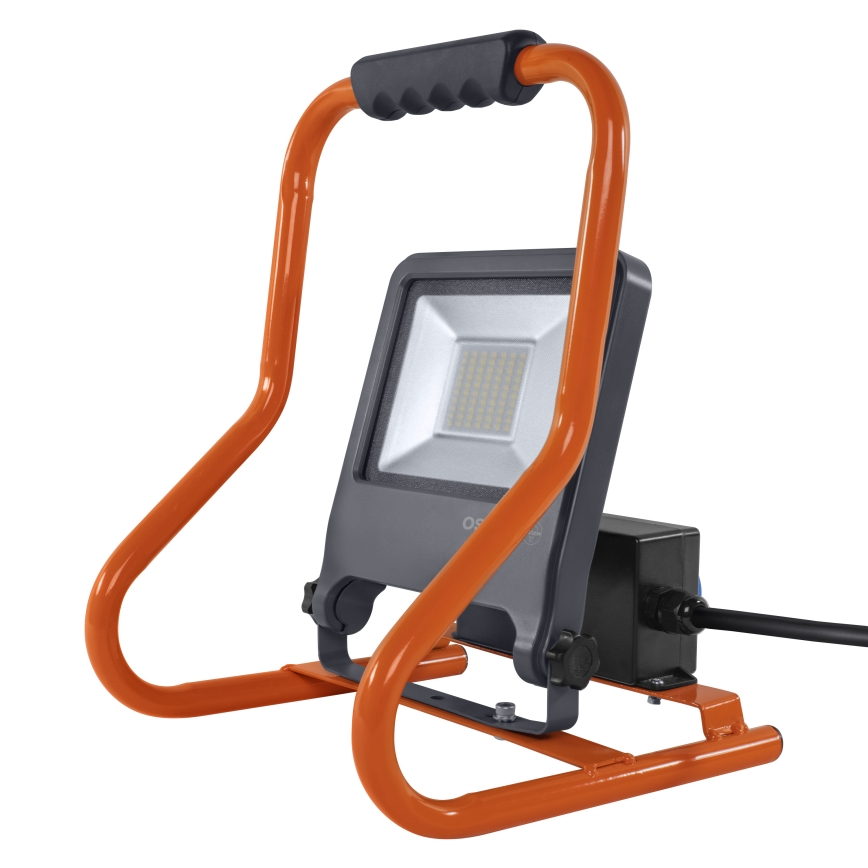 Osram - Projecteur LED avec support et prises R-STAND LED/50W/230V 4000K IP44 orange/antracite