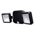 Osram - Projecteur mural LED d'extérieur avec capteur BATTERY, 2 x LED 5W, alimenté par 4 piles D, IP54