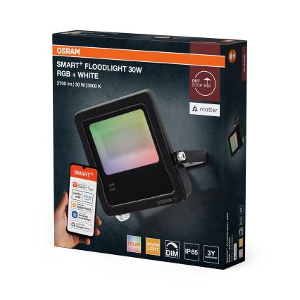 Osram - Projecteur LED RGBW dimmable SMART+ FLOODLIGHT LED/30W/230V IP65 Wi-Fi