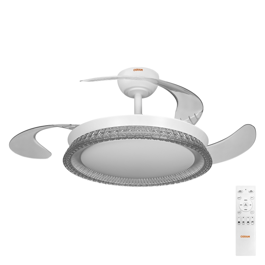 Osram - dimbare RGB-LED plafondlamp met ventilator CIERZO LED/35W/230V 3000-6500K + afstandsbediening