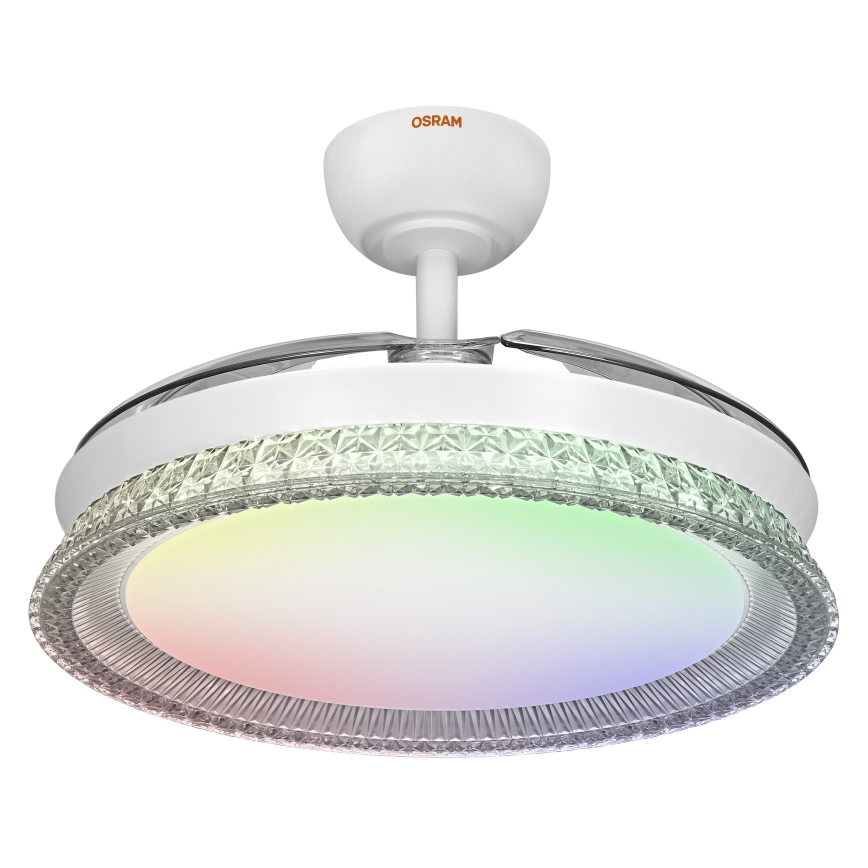 Osram - dimbare RGB-LED plafondlamp met ventilator CIERZO LED/35W/230V 3000-6500K + afstandsbediening