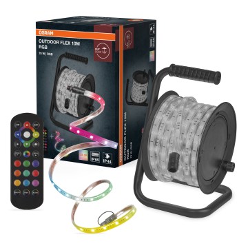 Osram - Ruban LED RGB d'extérieur dimmable FLEX 10m LED/70W/230V IP65 + télécommande