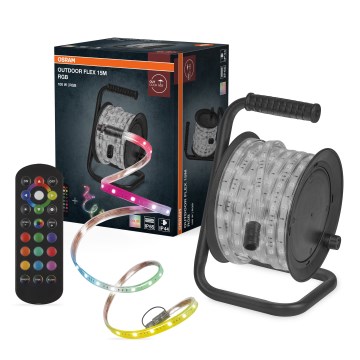Osram - Ruban LED RGB d'extérieur dimmable FLEX 15m LED/100W/230V IP65 + télécommande