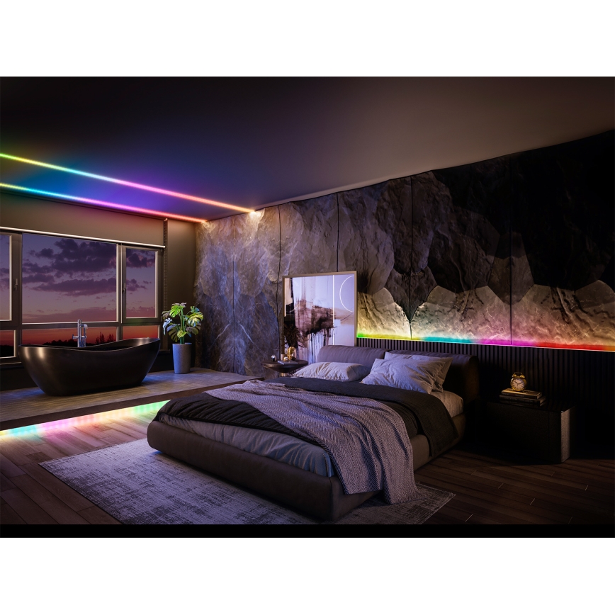 Osram - Ruban LED RGB dimmable SMART+ MAGIC 3 m, 22 W, 230 V, Wi‑Fi + télécommande