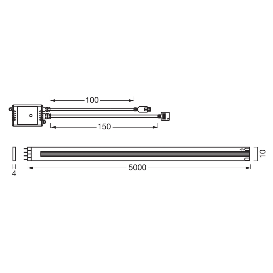 Osram - Ruban LED RVB dimmable SMART+ MAGIC 5m LED/35W/230V Wi-Fi + télécommande
