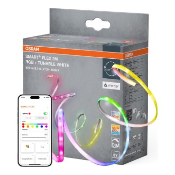 Osram - Ruban LED RGB+TW dimmable SMART+ FLEX 2m LED/8,5W/230V 2700-6500K Wi-Fi