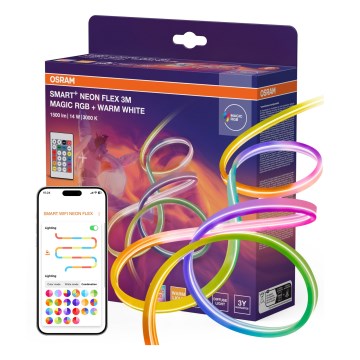 Osram - Ruban LED RGBW d'extérieur à intensité réglable SMART+ MAGIC 3 m LED/14 W/230 V IP44 Wi-Fi + télécommande
