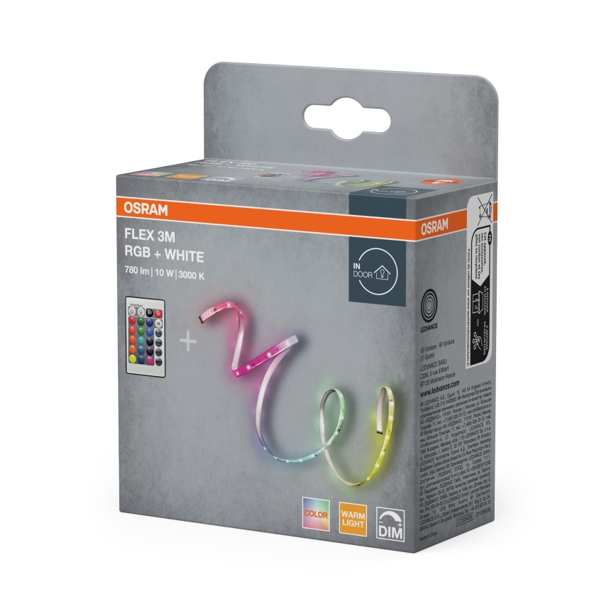 Osram - Ruban LED RGBW dimmable FLEX 3m LED/10W/230V + télécommande