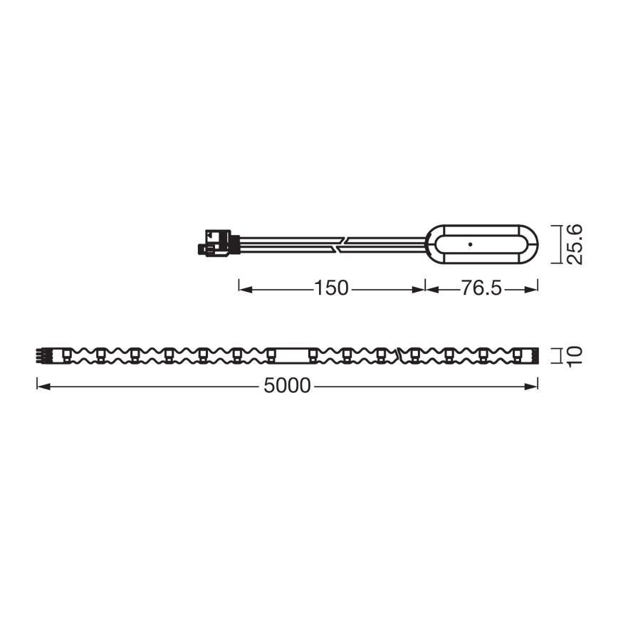 Osram - Ruban LED RGBW dimmable FLEX 5m LED/10W/230V + télécommande