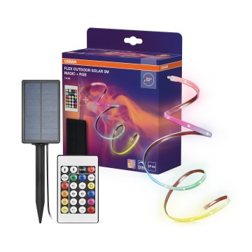 Osram - Ruban LED RGBW dimmable solaire FLEX MAGIC 5 m LED/1,6 W/3,7 V 2000 mAh IP44 + télécommande