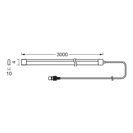 Osram - ruban LED solaire RGBW à intensité variable FLEX MAGIC 3m LED/1,2W/3,7V 2000 mAh IP44 + télécommande