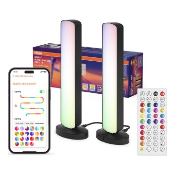 Osram - Set van 2 dimbare LED RGBW tafellampen MOOD LIGHT LED/4W/230V 2700-6500K Wi-Fi + afstandsbediening