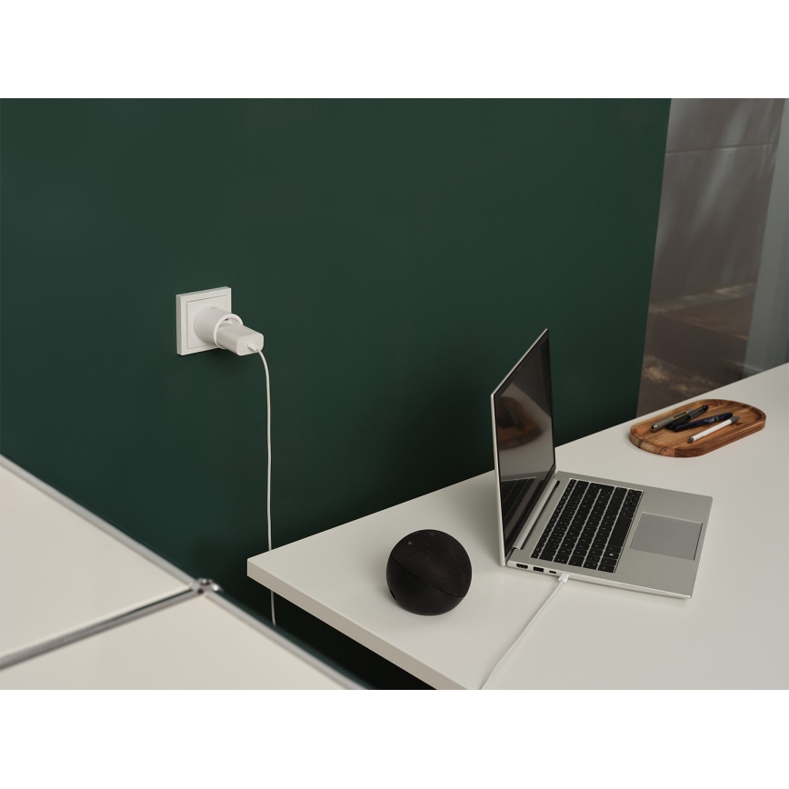 Osram - Set van 2 slimme stekkers SMART+ MATTER SCHUKO 2300W/230V/10A Wi‑Fi wit