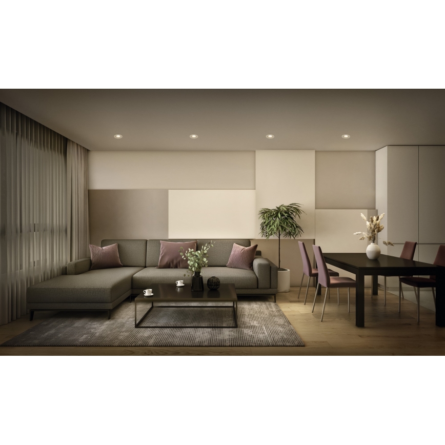 Osram - Set van 3 dimbare inbouwspots SPOT LED/4,9W/230V 2700K Ø 8,7 cm wit