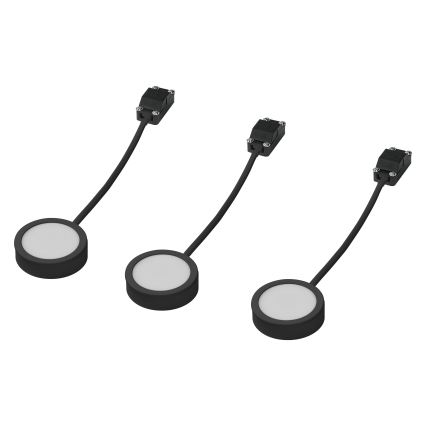 Osram - SET van 3 LED onderbouwarmaturen UNDERCABINET LED/3W/230V 3000K zwart
