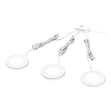 Osram - Set van 3x LED onderbouwarmatuur UNDERCABINET LED/8,5W/230V 3000K wit