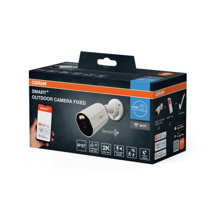 Osram - Slimme buitencamera met sensor 2K SMART+ 230V IP67 Wi-Fi