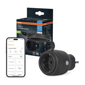 Osram - Slimme buitenstekker SMART+ MATTER SCHUKO 3680W/230V/16A IP44 Wi-Fi