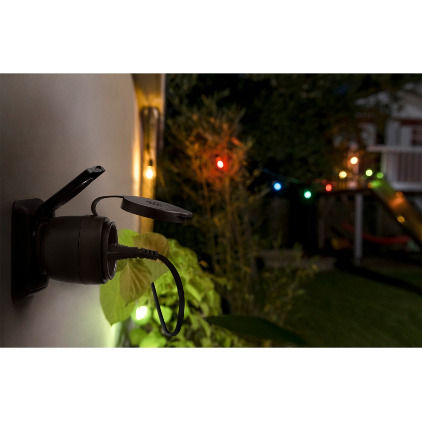 Osram - Slimme buitenstekker SMART+ MATTER SCHUKO 3680W/230V/16A IP44 Wi-Fi