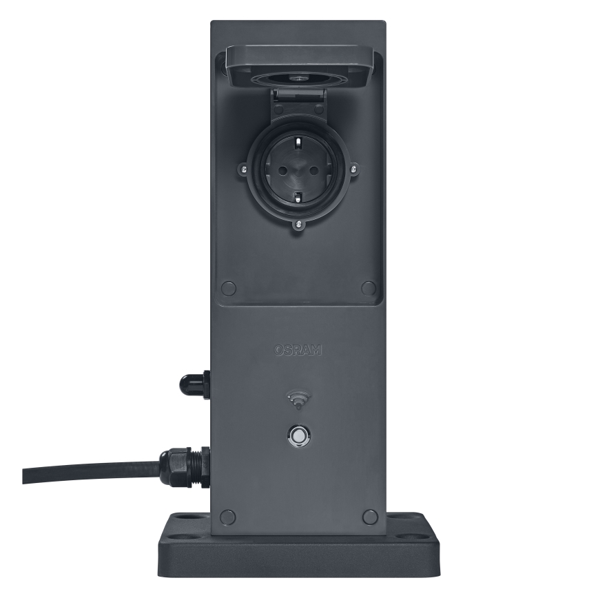 Osram - Slimme buitenstopcontactzuil 2x SCHUKO met Wi-Fi-repeater IP44