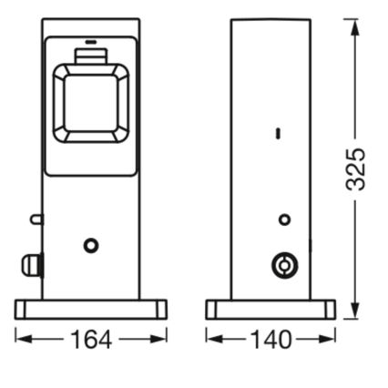 Osram - Slimme buitenstopcontactzuil 2x SCHUKO met Wi-Fi-repeater IP44