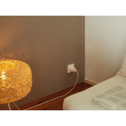 Osram - Slimme SMART+ MATTER SCHUKO-stekker 2300W/230V/10A Wi-Fi wit