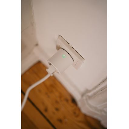 Osram - Slimme SMART+ MATTER SCHUKO-stekker 2300W/230V/10A Wi-Fi wit