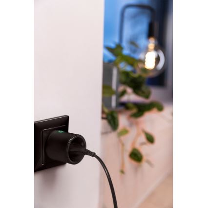 Osram - Slimme stekker SMART+ MATTER SCHUKO 2300W/230V/10A Wi-Fi zwart