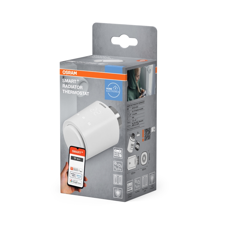 Osram - SMART+ thermostaatknop, 3x AA, Wi‑Fi