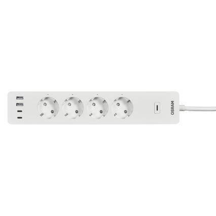 Osram - SMART+ verlengkabel 4Z type F + 2xUSB-A + 2xUSB-C Wi-Fi