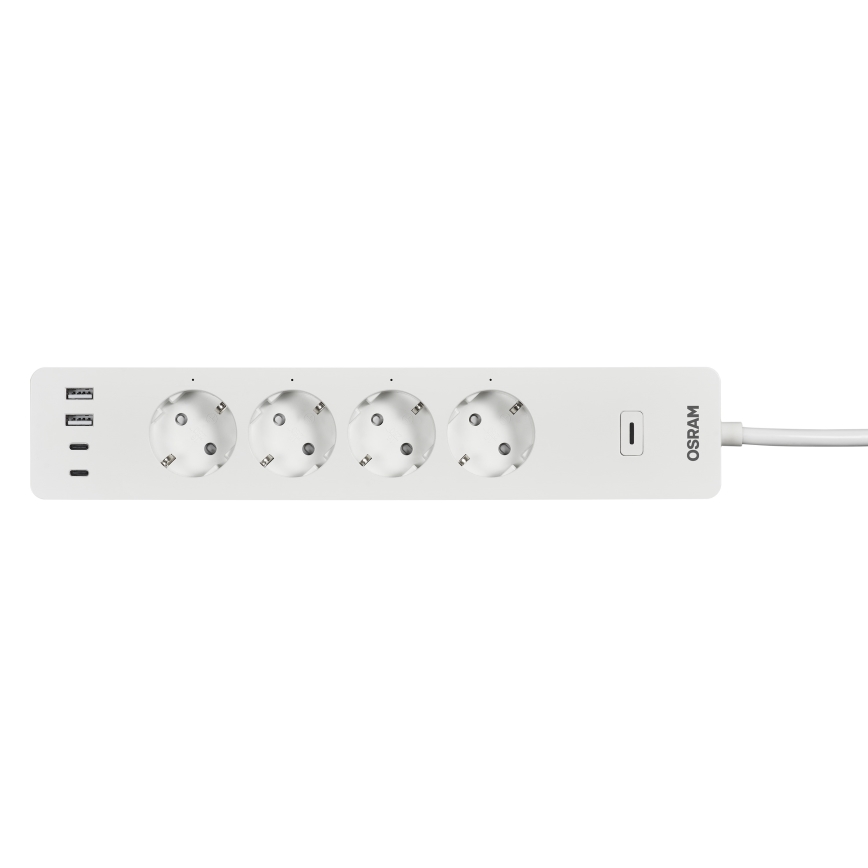 Osram - SMART+ verlengkabel 4Z type F + 2xUSB-A + 2xUSB-C Wi-Fi
