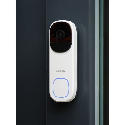 Osram - Sonnette vidéo intelligente SMART+ avec capteur 2K, 230 V, IP66, Wi‑Fi