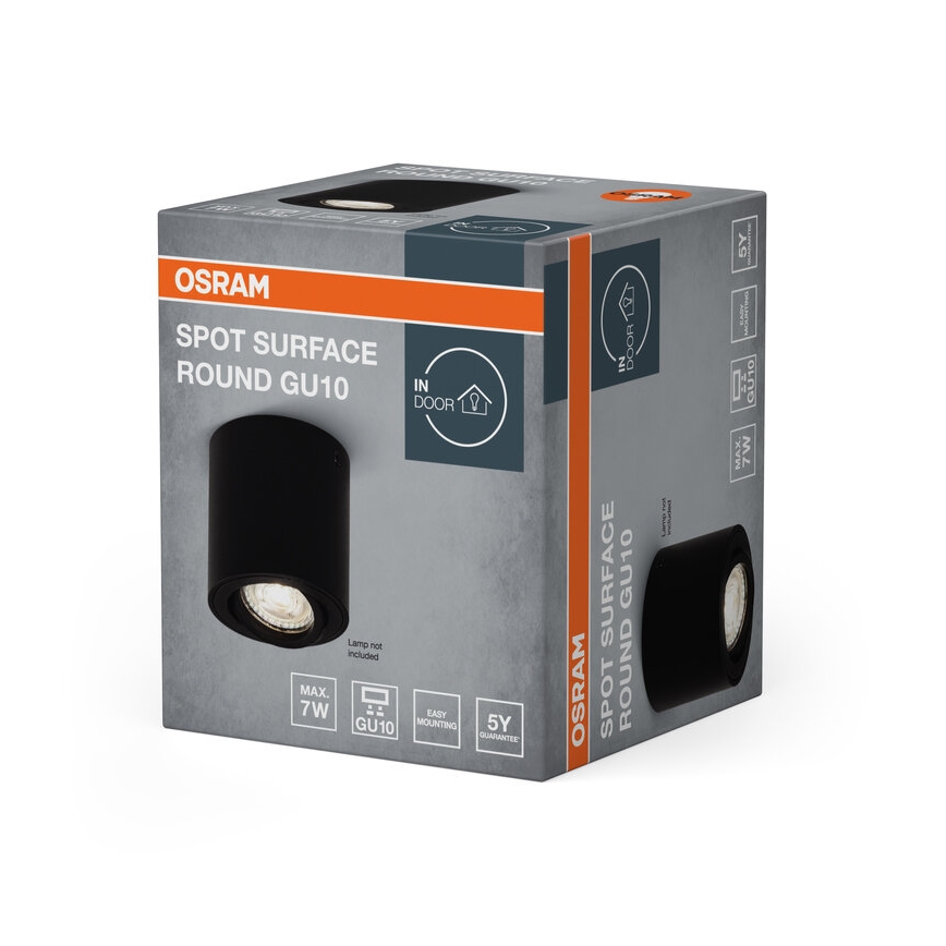Osram - Spot directionnel SPOT 1xGU10/7W/230V noir