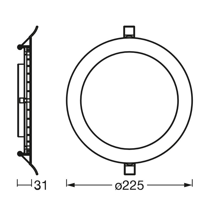 Osram - Spot encastrable SLIM LED/22W/230V 3000K