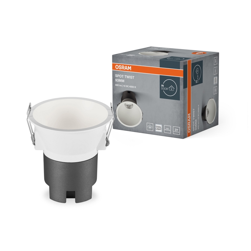 Osram - Spot encastrable SPOT TWIST LED/10W/230V 4000K Ø 9,3 cm blanc