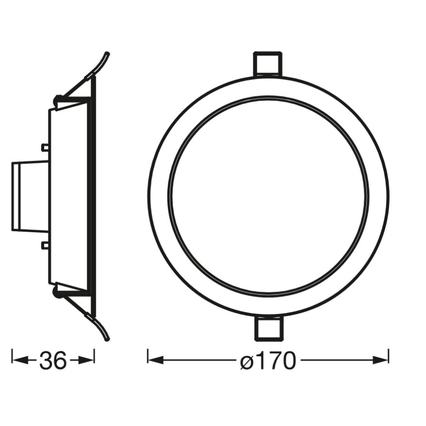 Osram - LED RGB luminaire encastrable dimmable SMART+ DOWNLIGHT LED/12W/230V 3000-6500K Wi-Fi