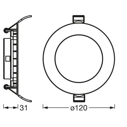 Osram - Spot encastré LED SLIM LED/8W/230V 3000K