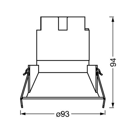 Osram - Spot encastré SPOT TWIST LED/10W/230V 3000K Ø 9,3 cm blanc