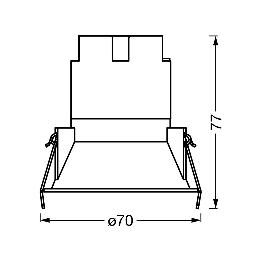 Osram - Spot encastré SPOT TWIST LED/5W/230V 4000K Ø 7 cm blanc/noir