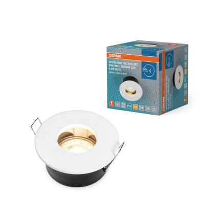 Osram - Spot LED encastré pour salle de bains SPOT 1xGU10/4,3W/230V 2700K IRC 90 Ø 8,5 cm IP65 blanc