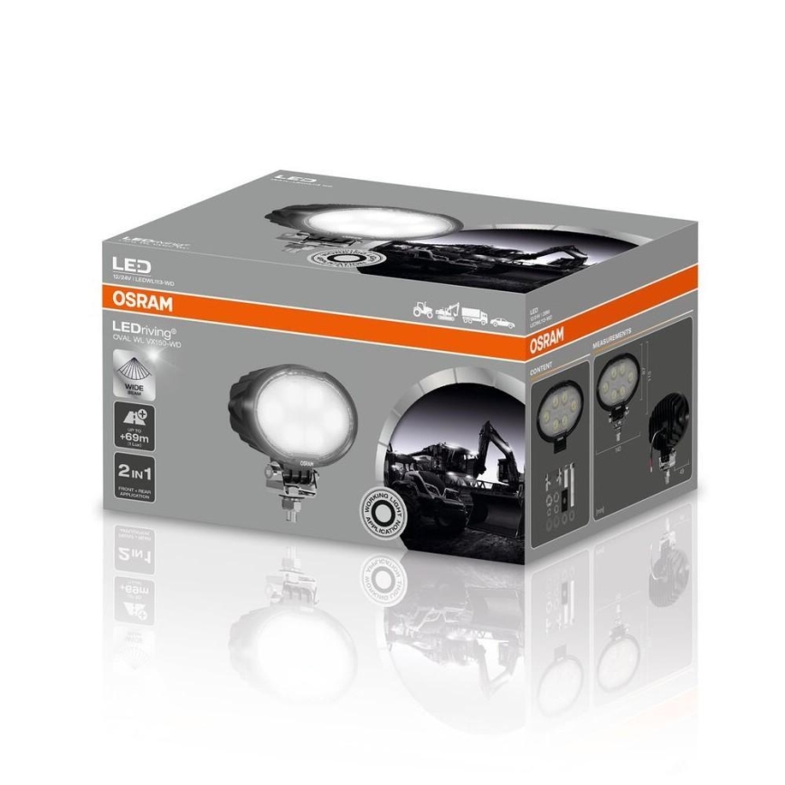 Osram - Projecteur LED pour automobile OVAL WL VX150-WD LED/28W/12/24V IP69 6000K