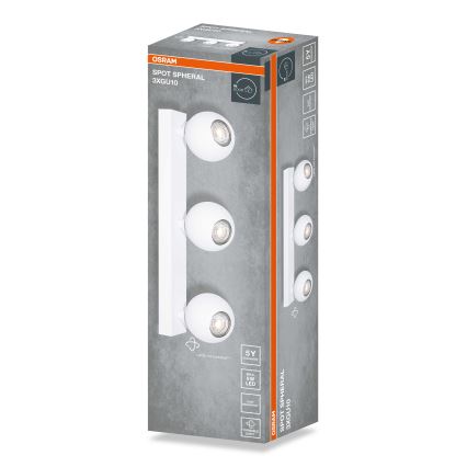Osram - Spot SPHERAL 3xGU10/6W/230V blanc