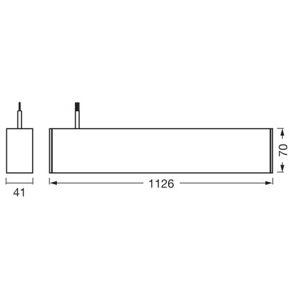 Osram - Suspension LED dimmable sur câble OFFICE LINE LED/42W/230V 4000K 112,6 cm blanc