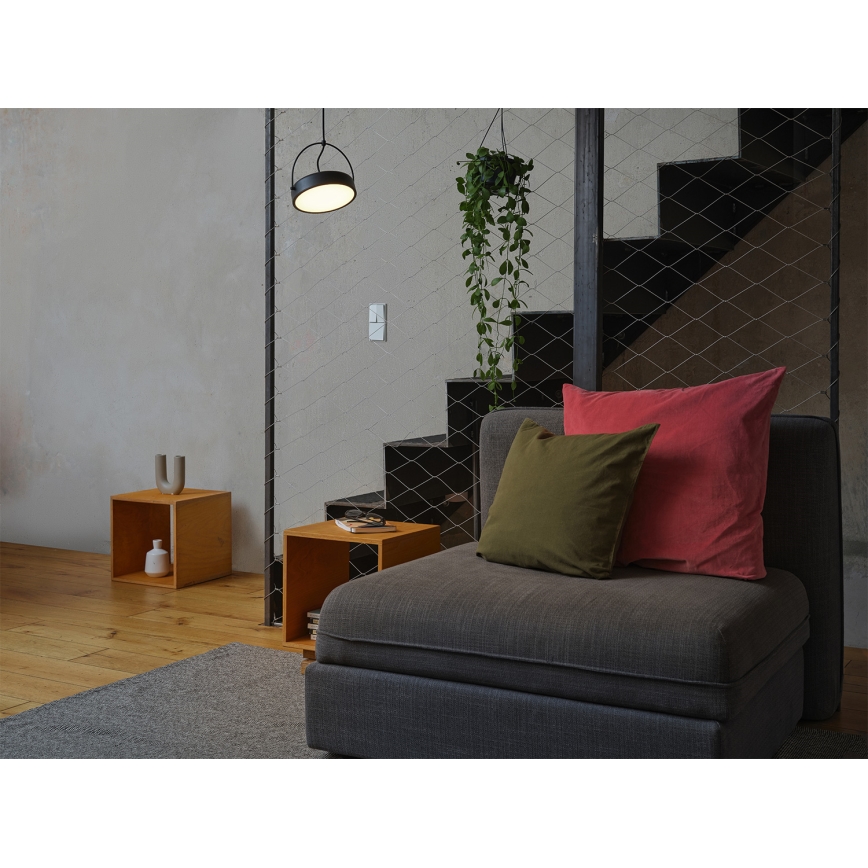 Osram - Suspension LED sur câble DECOR PUCK LED/12W/230V IRC 90 noire