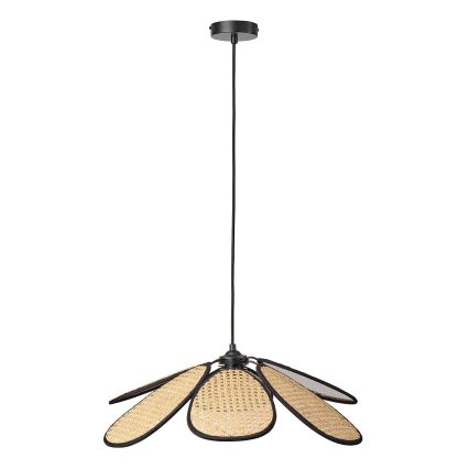 Osram - Suspension sur câble DECOR RATTAN 1xE27/15W/230V Ø 58 cm beige/noir