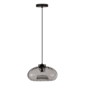 Osram - Suspension sur câble DECOR SMOKE 1xE27/12W/230V diam. 28 cm noir/gris fumé