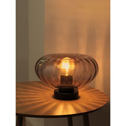 Osram - Tafellamp DECOR SMOKE 1xE27/12W/230V zwart/rookgrijs