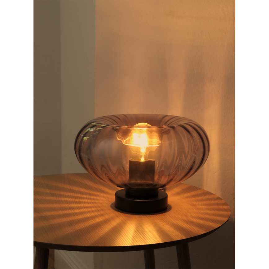 Osram - Tafellamp DECOR SMOKE 1xE27/12W/230V zwart/rookgrijs